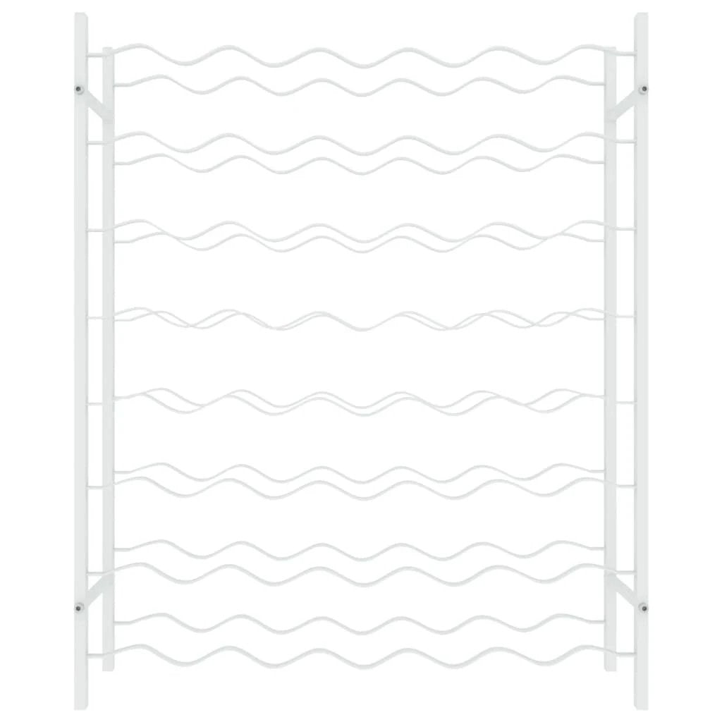 vidaXL Wine Rack for 48 Bottles White Metal - Wine Rack