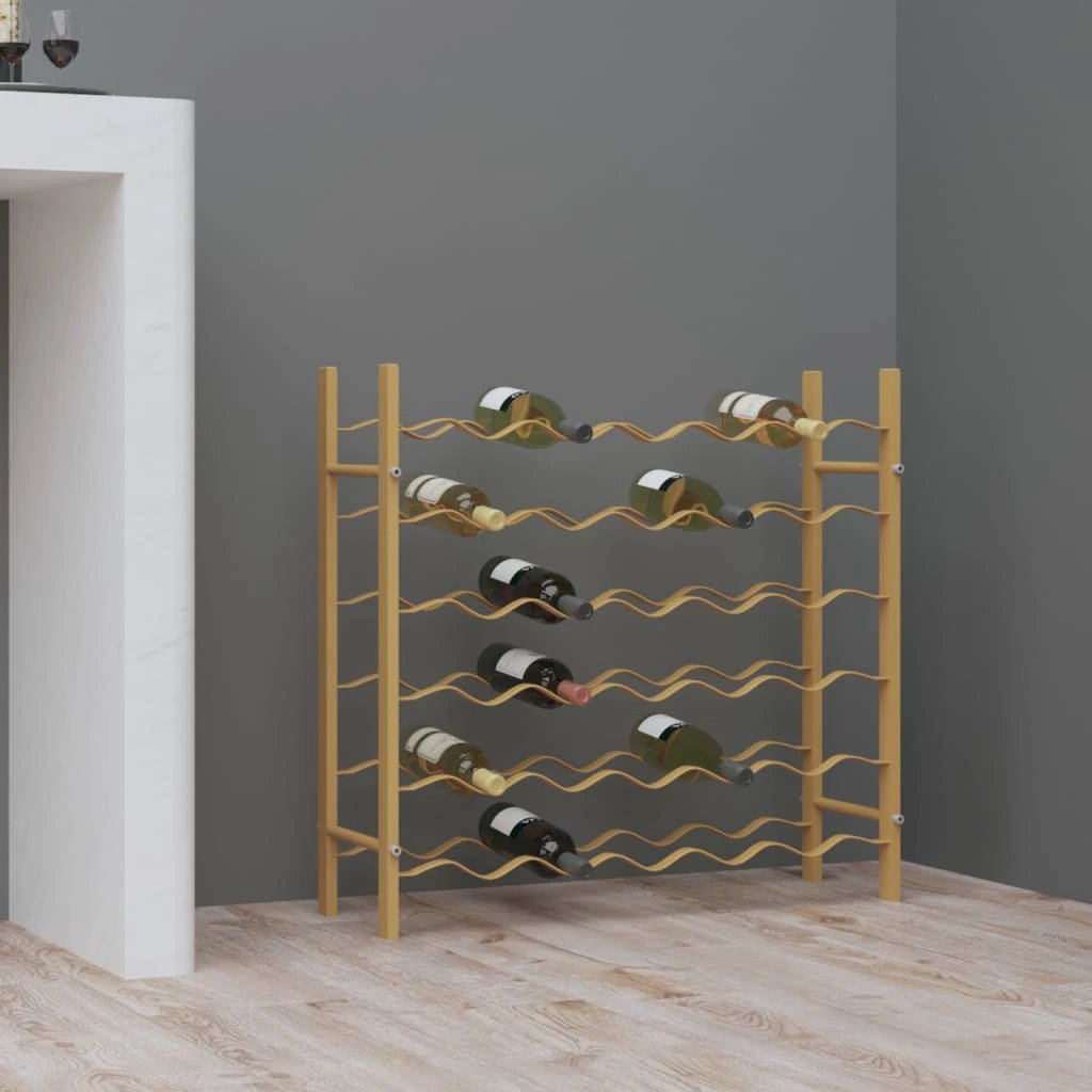 vidaXL Wine Rack for 48 Bottles White Metal - Wine Rack