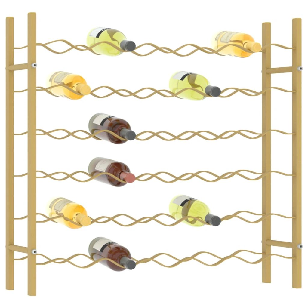 vidaXL Wine Rack for 48 Bottles White Metal - Wine Rack