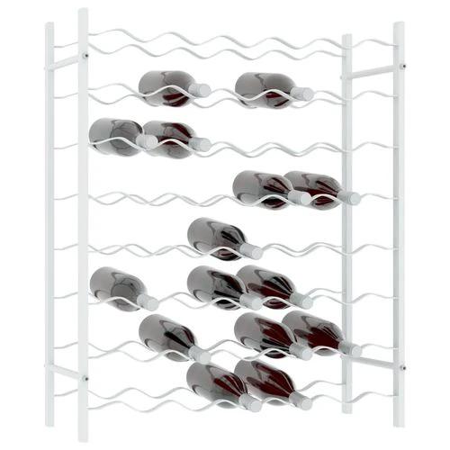 vidaXL Wine Rack for 48 Bottles White Metal - Wine Rack