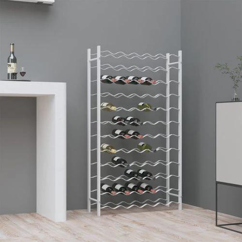 vidaXL Wine Rack for 48 Bottles White Metal by vidaXL