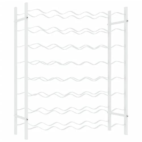 vidaXL Wine Rack for 48 Bottles White Metal - Wine Rack