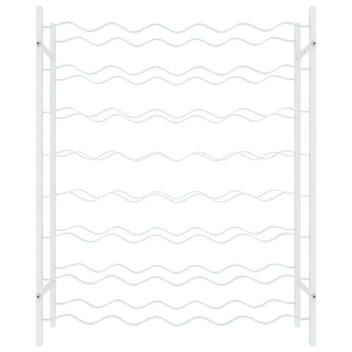 vidaXL Wine Rack for 48 Bottles White Metal - Wine Rack