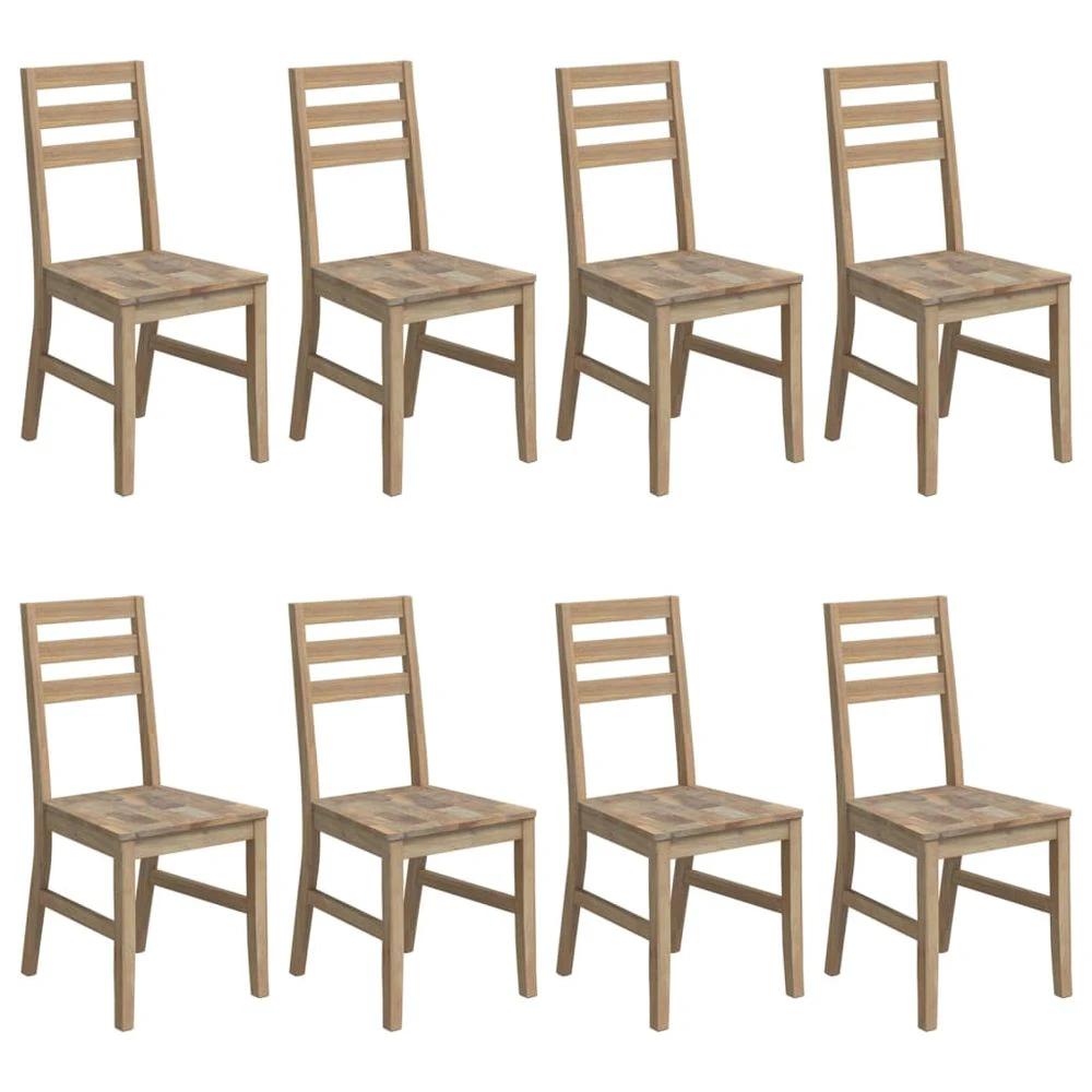 Dining Chairs 8 pcs vidaXL Solid Wood Acacia by vidaXL