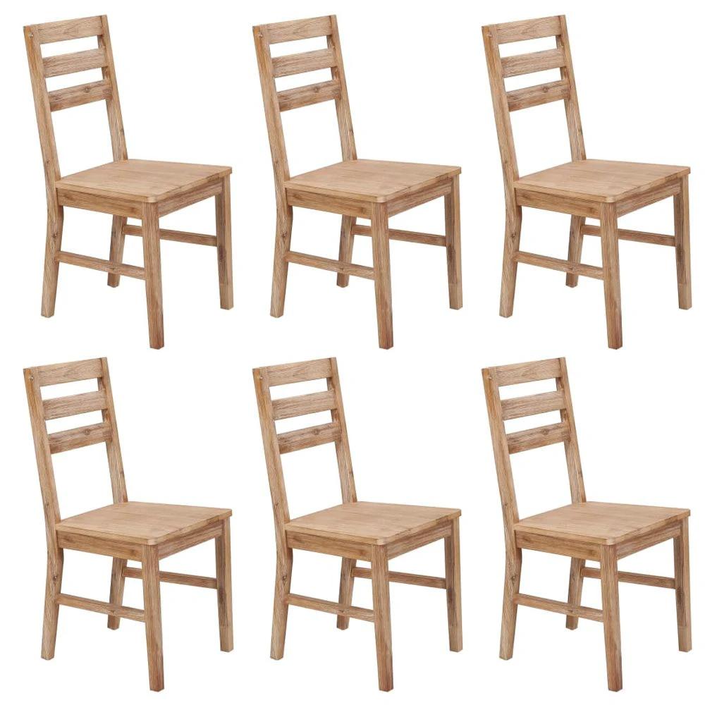 vidaXL Dining Chairs 8 pcs vidaXL Solid Wood Acacia - Uncategorized Wooden Chairs