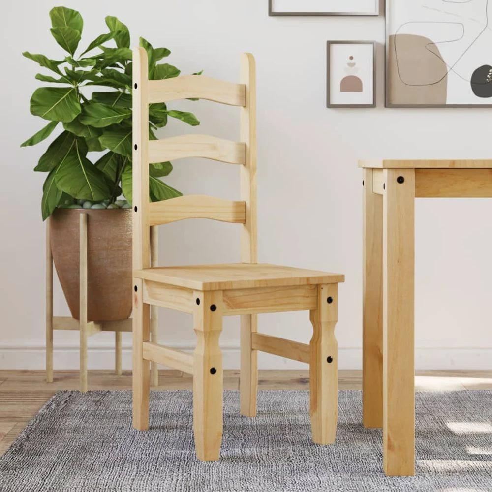 vidaXL Dining Chairs 2 pcs Corona 42x47x107 cm Solid Wood Pine by vidaXL
