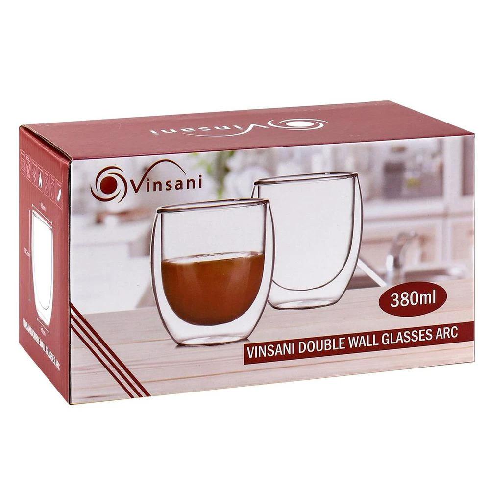 VINSANI DOUBLE WALL GLASSES ARC 1010065 by Vinsani