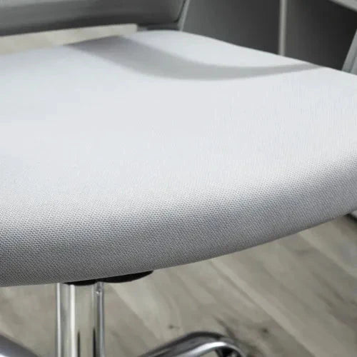 Vinsetto Ergonomic Office Chair Adjustable Height Mesh Chair with Swivel Wheels Grey - Office Chair