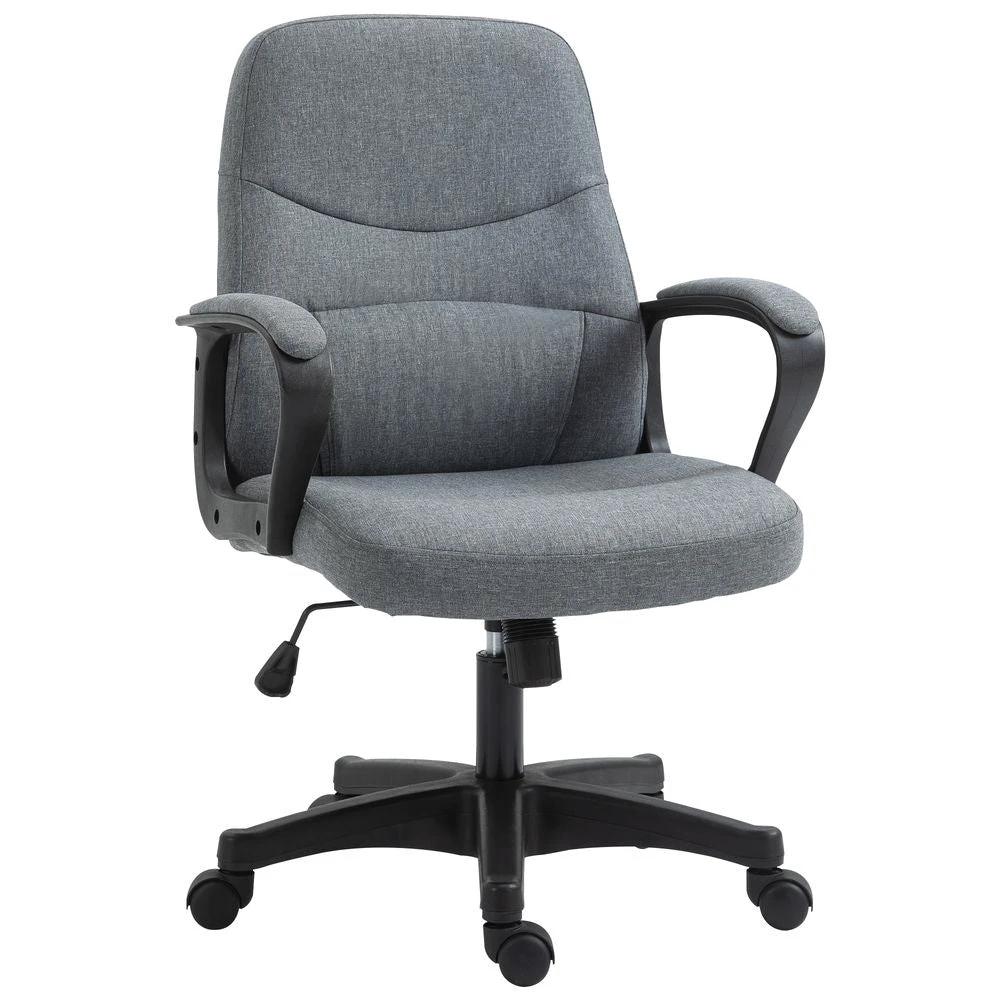 Massage Office Chair with 2-Point Vibration Height Adjustable Swivel Chair by Vinsetto