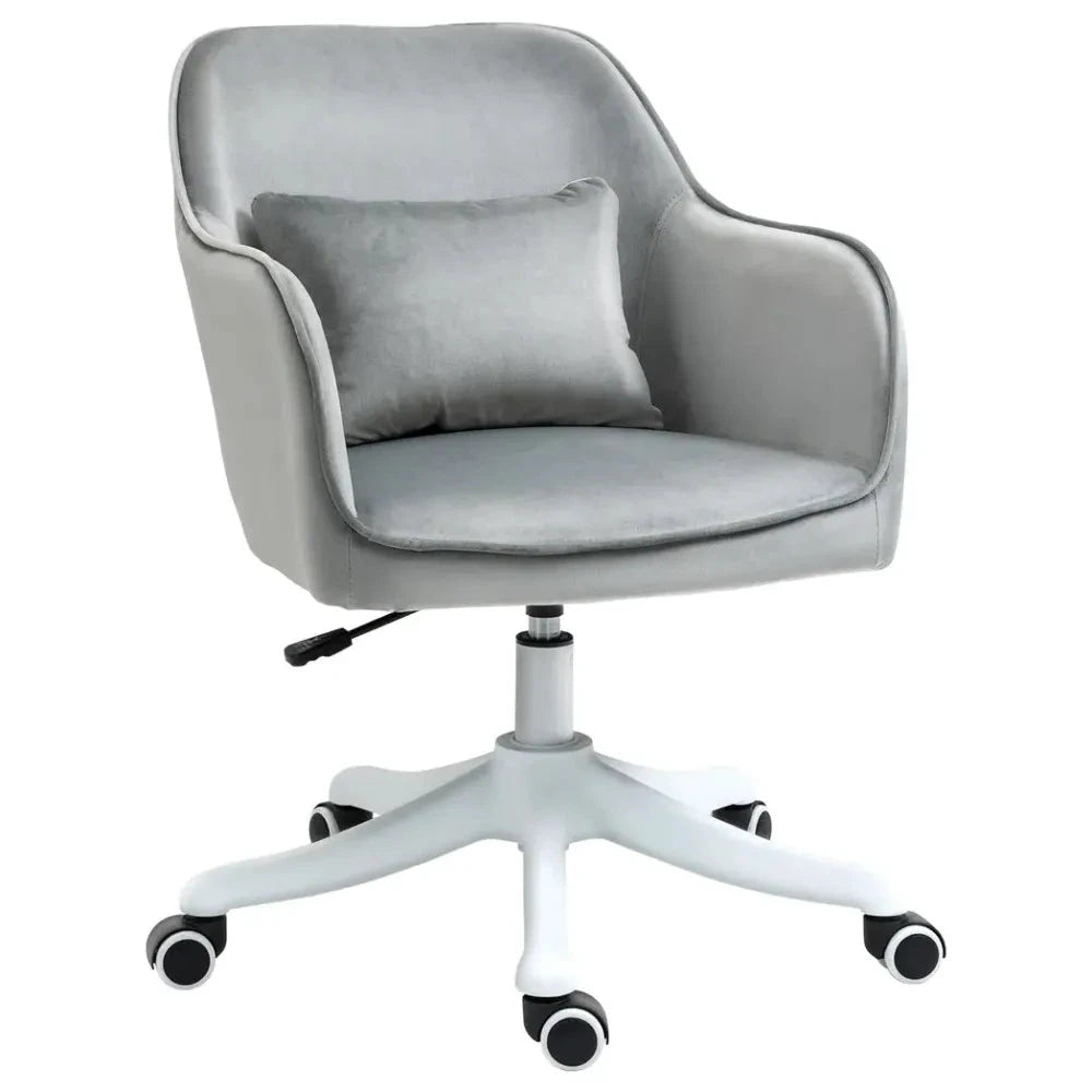 Vinsetto Office Chair with Rechargeable Electric Vibration Massage Lumbar Pillow, Wheels - Office Chair