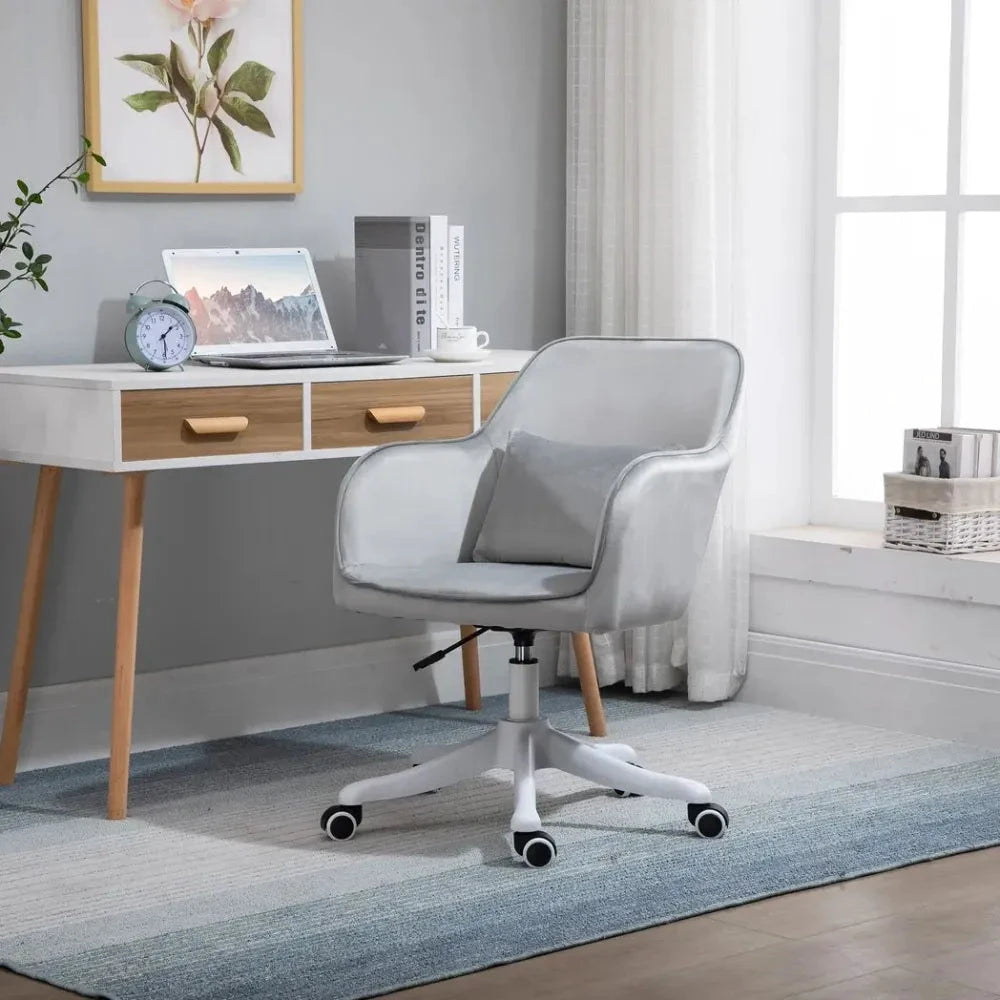 Vinsetto Office Chair with Rechargeable Electric Vibration Massage Lumbar Pillow, Wheels - Office Chair