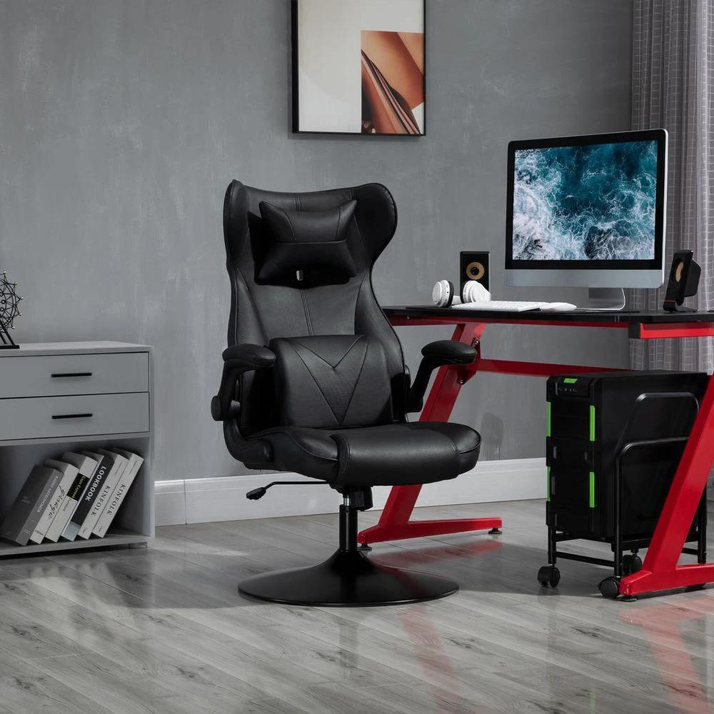 Vinsetto Vinsetto Gaming Chair Home Office Chair w/ Swivel Pedestal Base Lumbar Support - Office Chair