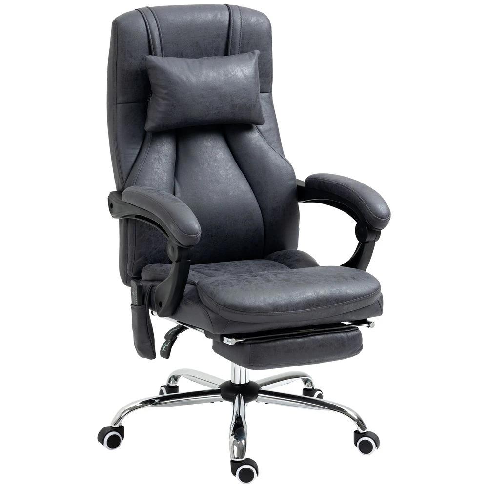 Vinsetto High Back Massage Office Chair with Vibration Point Headrest Remote by Vinsetto