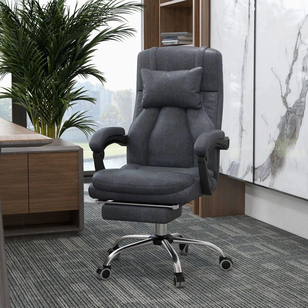 Vinsetto High Back Massage Office Chair with Vibration Point Headrest Remote by Vinsetto