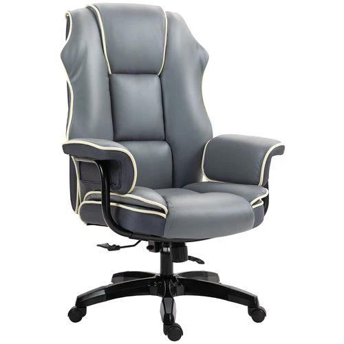 Vinsetto Vinsetto High Back Office Chair with Height Adjustable, Reclining, Grey - Office Chair