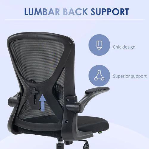 Vinsetto Mesh Office Chair Computer Chair with Lumbar Support, Swivel Wheels by Vinsetto