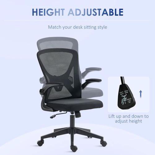 Vinsetto Mesh Office Chair Computer Chair with Lumbar Support, Swivel Wheels by Vinsetto