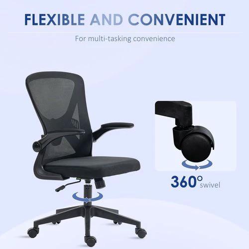 Vinsetto Mesh Office Chair Computer Chair with Lumbar Support, Swivel Wheels by Vinsetto