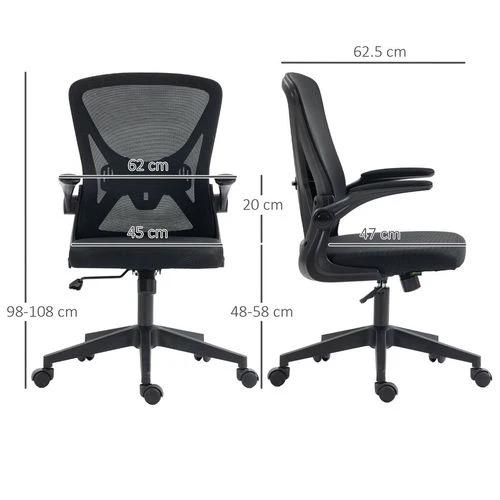 Vinsetto Mesh Office Chair Computer Chair with Lumbar Support, Swivel Wheels by Vinsetto