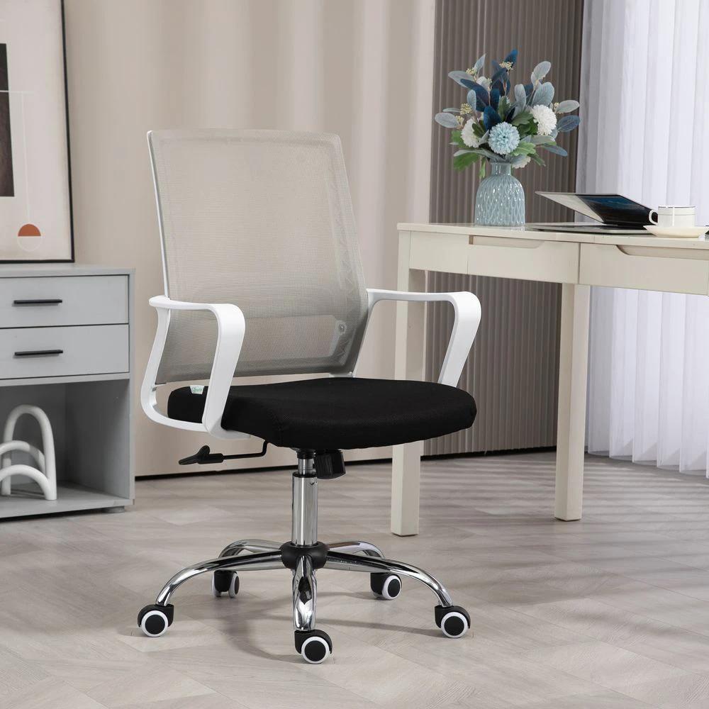 Vinsetto Mesh Office Chair Desk Chair w/ Swivel Seat Adjustable Height Black by Vinsetto