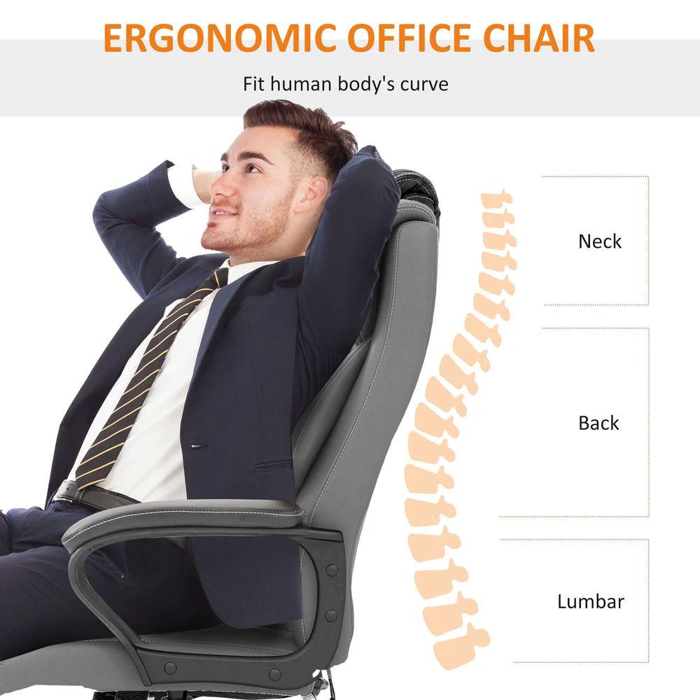 Vinsetto Vinsetto High Back 6 Points Vibration Massage Executive Office Chair - Office Chair
