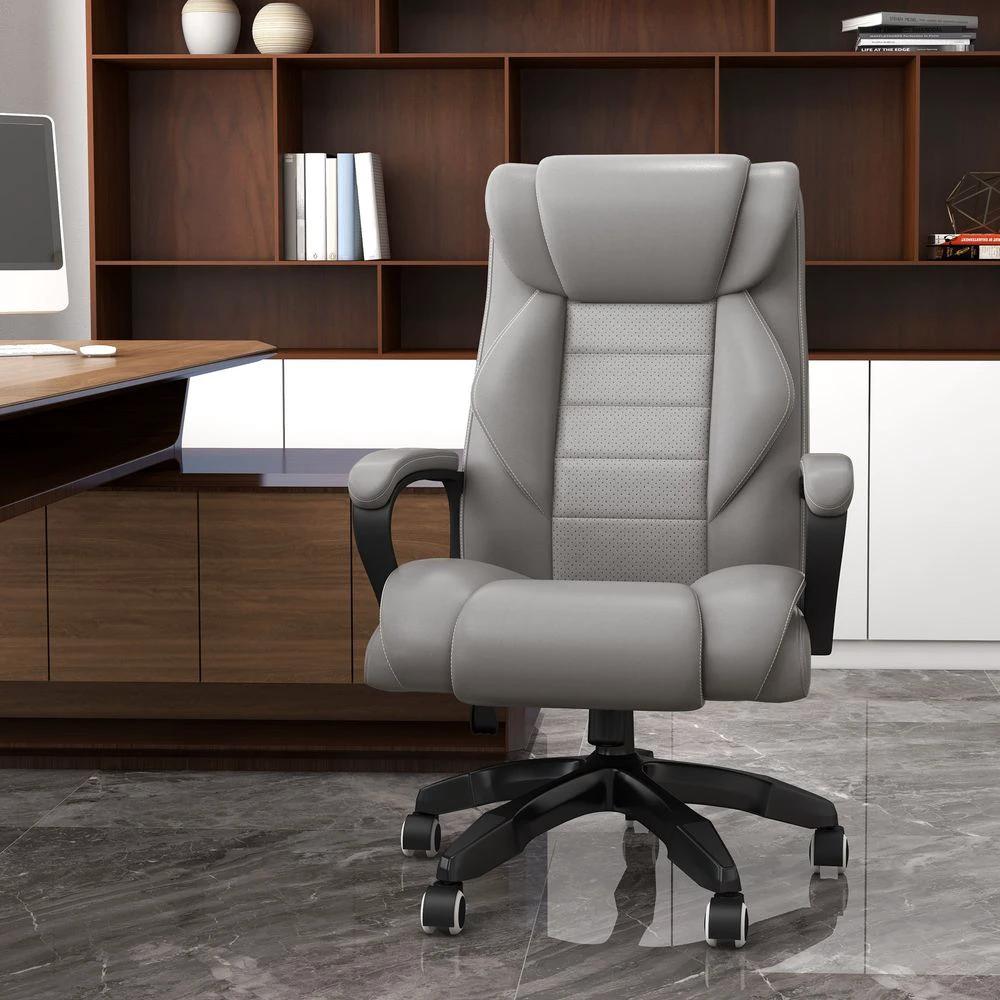 Vinsetto Vinsetto High Back 6 Points Vibration Massage Executive Office Chair - Office Chair