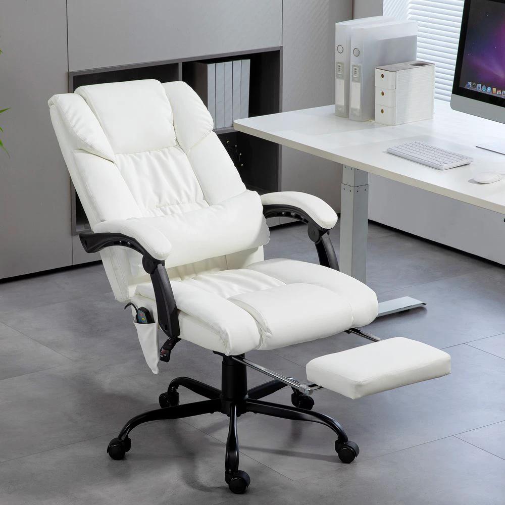 Vinsetto Vinsetto PU Massage Office Chair Height Adjustable Computer Chair - Office Chair