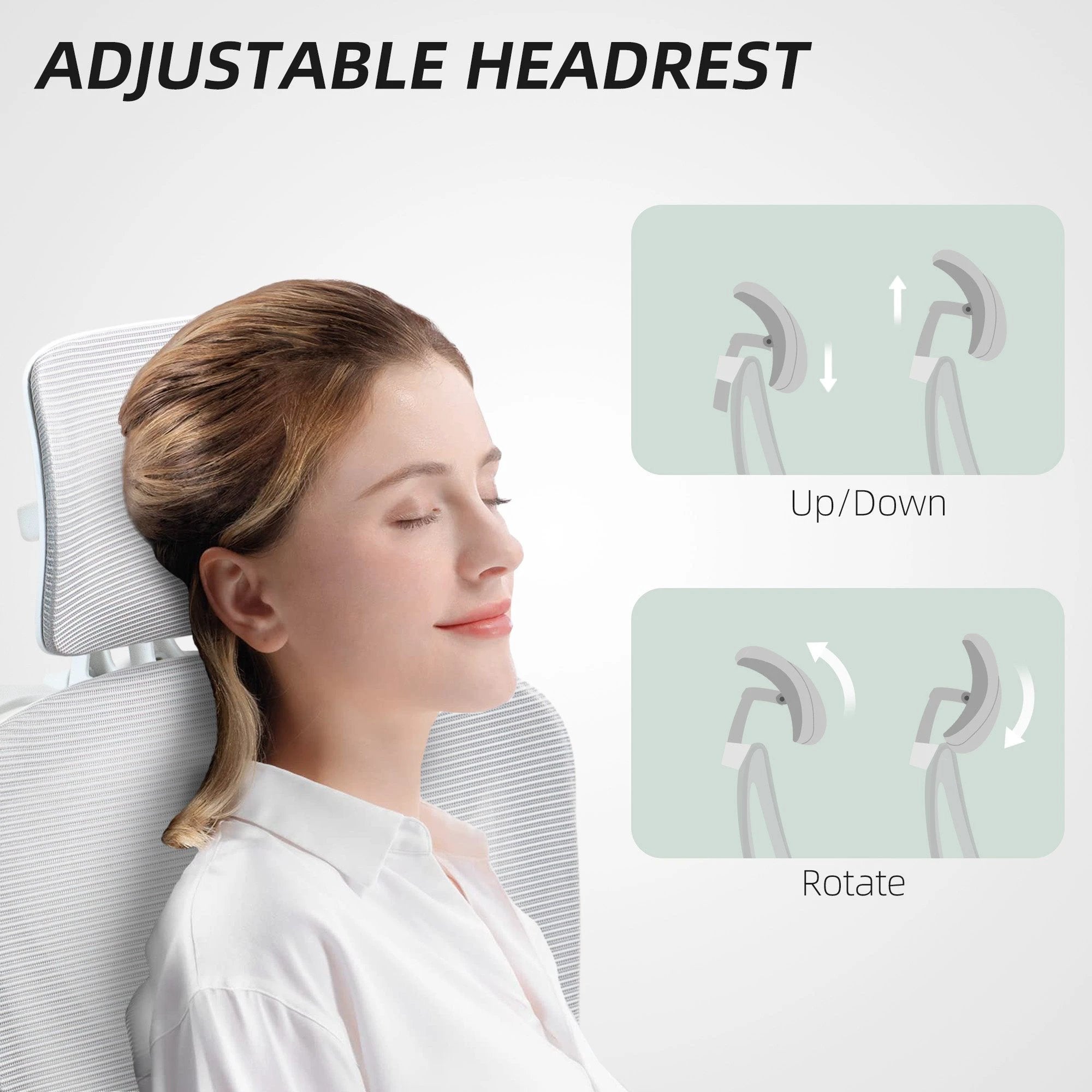 HOMCOM Ergonomic Office Chair, Recliner Computer Chair with Footrest, Grey - Office Chair