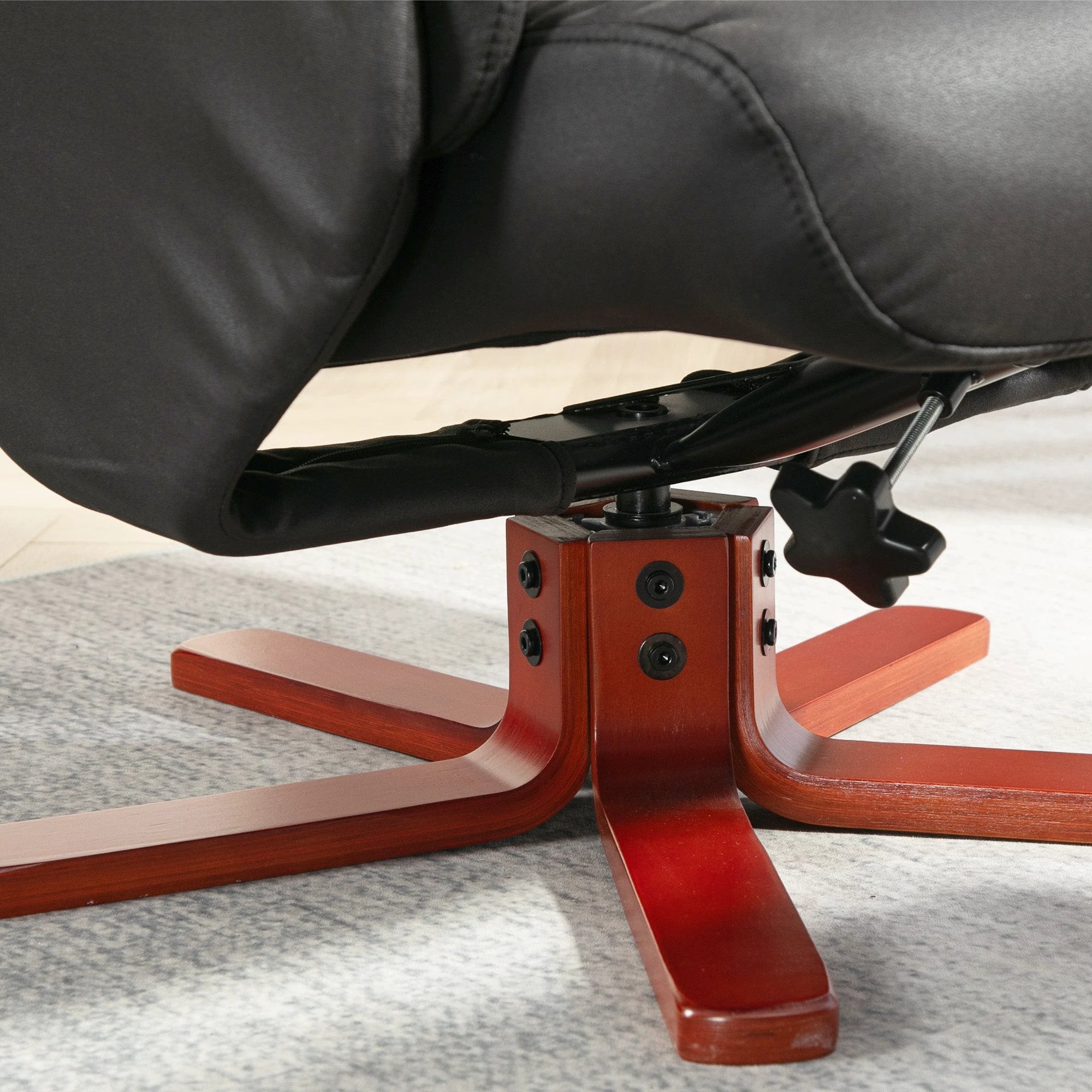 HOMCOM HOMCOM Recliner Chair with Footstool, Backrest Adjustable, Armchair - Recliner