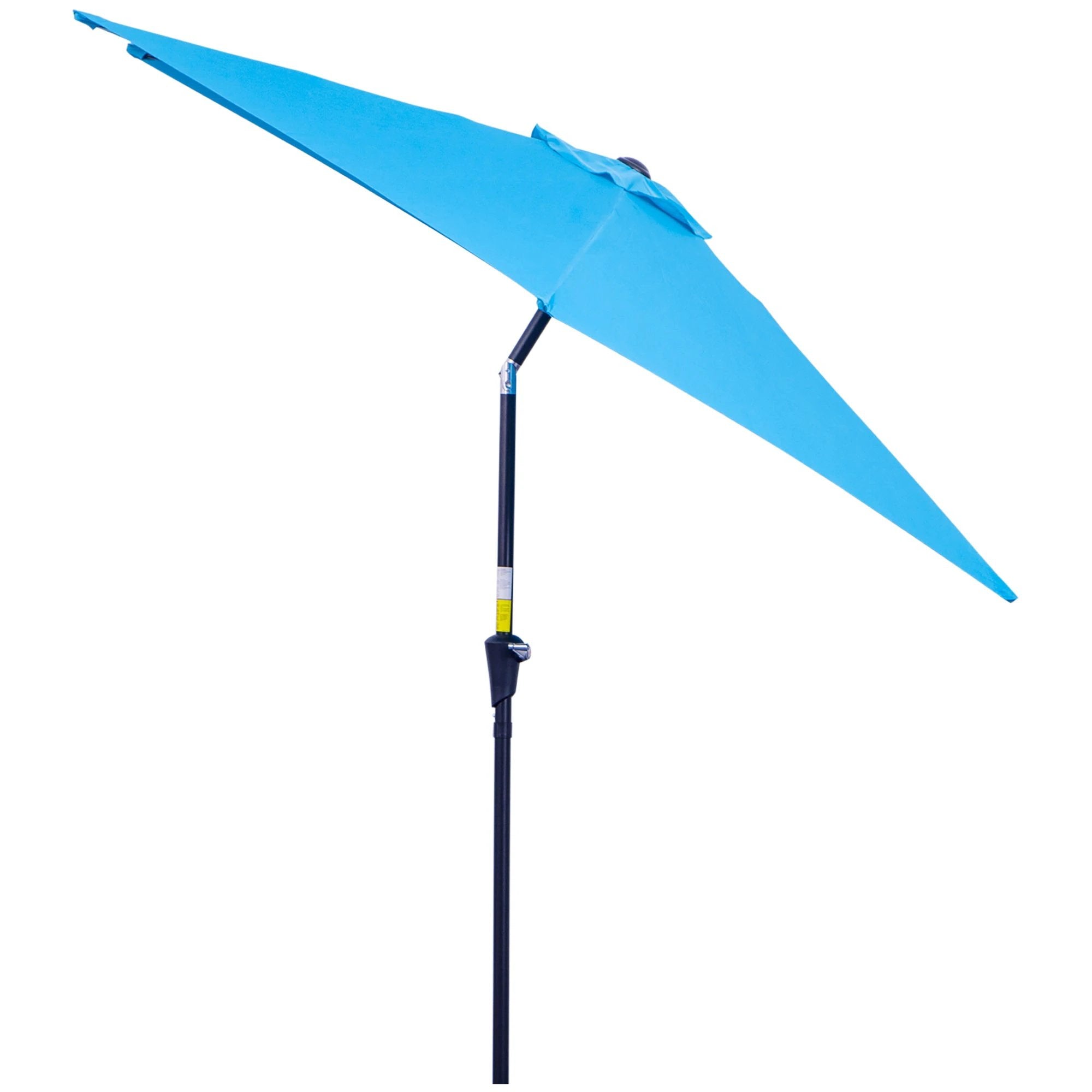 Unbranded Patio Umbrella Parasol Sun Shade Garden Aluminium Blue 2.7M Outsunny - Parasol